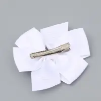 Бант для волос на заколке белый, Принцессы Бант для волос на заколке белый, Принцессы