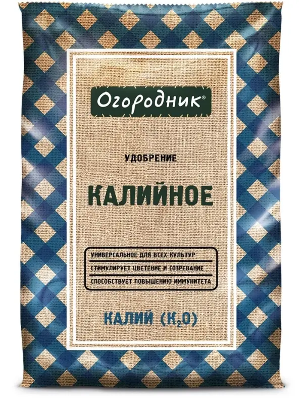 Удобрение сухое "Калийное" минеральное гранулированное, Огородник, 0,7 кг