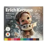 Пластилин 12 цветов ErichKrause Magic Pet, со стеком
