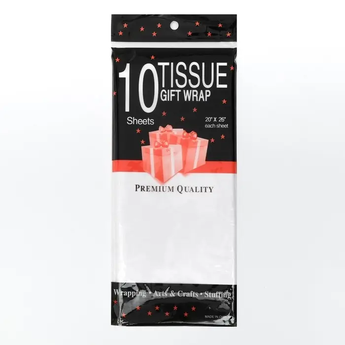 Бумага тишью «Жемчужная», белый, 50×66 см Бумага тишью «Жемчужная», белый, 50×66 см