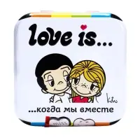 Конфеты освежающие Love is, в форме сердца, со вкусом клубники, 20 г