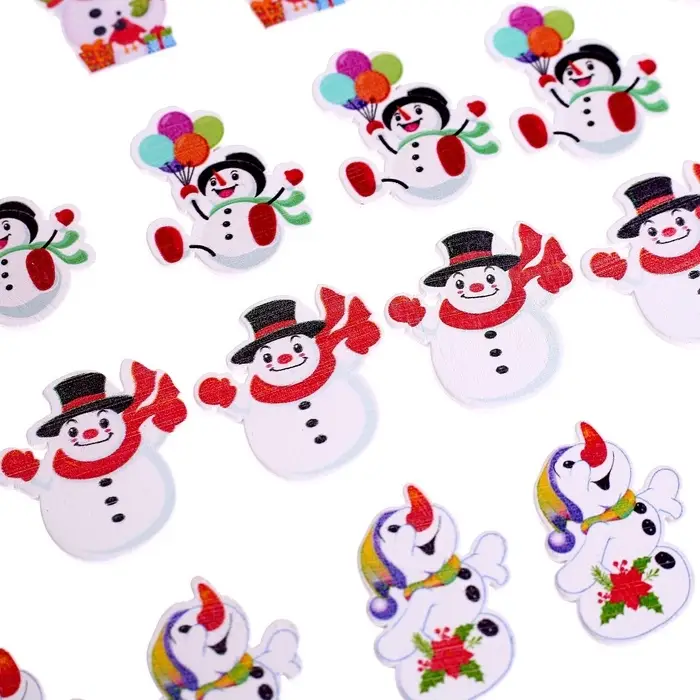 Набор для декора &laquo;Снеговики&raquo; 24 шт., МИКС