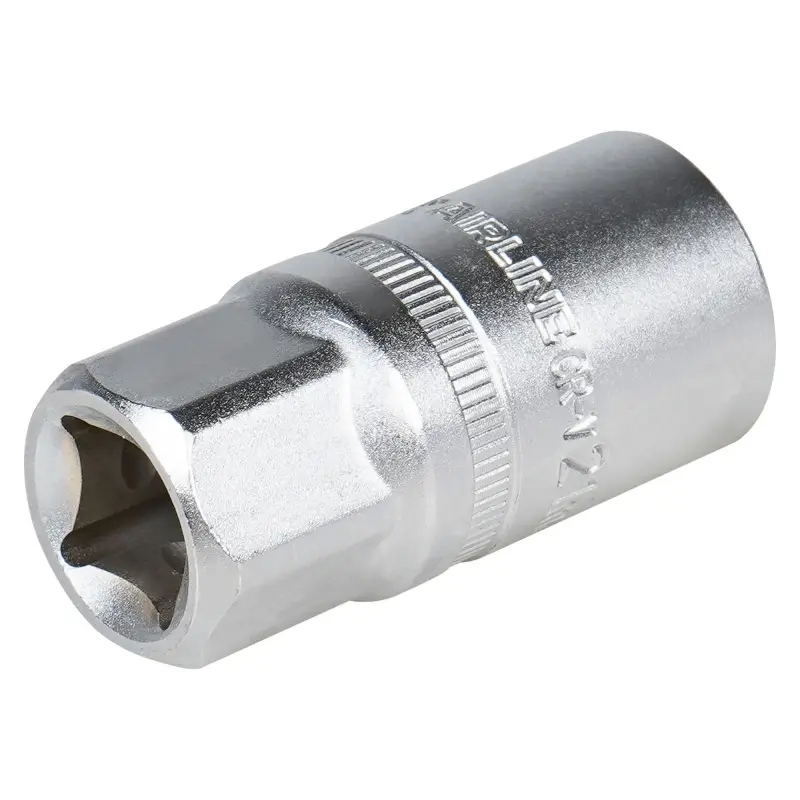 Головка торцевая 1/2"DR шестигранная 21мм свечная, резиновый фиксатор