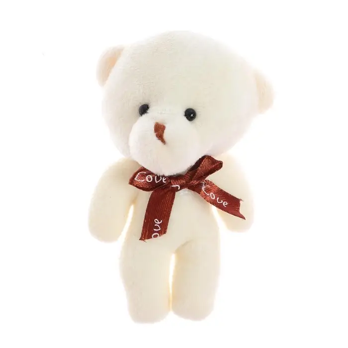 Мягкая игрушка &laquo;Медведь&raquo;, с бантом, 11 см, цвет МИКС