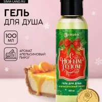 Гель для душа &laquo;С Новым Годом!&raquo;, 100 мл, аромат апельсинового пирога, Чистое счастье
