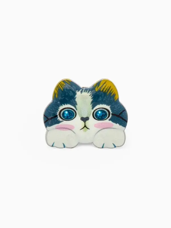 Брошь &laquo;Котёнок&raquo;, озорной, МИКС в серебре