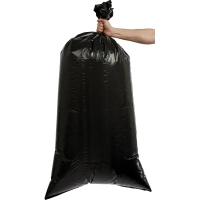 Мешки для мусора ПВД 200л 55мкм 10шт/уп черные 70х140см Luscan_СПБ