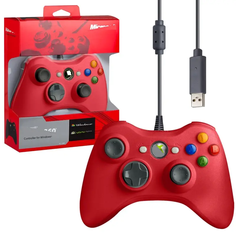 Джойстик XBOX 360 Wired Controller (проводной) красный