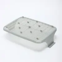 Туалет с бортом с сеткой, 45&times;34&times;15 см, серый, оливковый