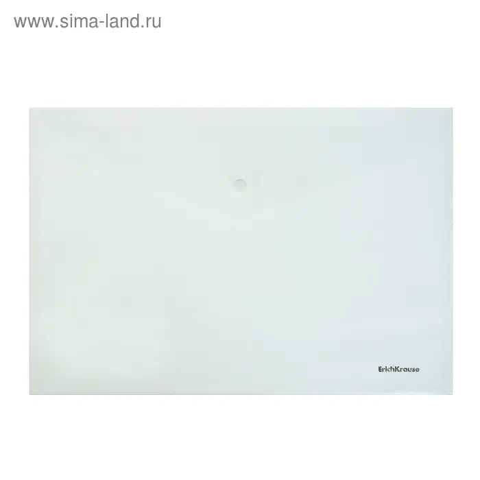 Папка-конверт на кнопке А4, 120 мкм, ErichKrause Fizzy Clear, прозрачная Папка-конверт на кнопке А4, 120 мкм, ErichKrause Fizzy Clear, прозрачная