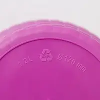 Горшок для цветов с поддоном &laquo;Ротанг&raquo;, 1.2 л, d=13 см, h=12 см, пластиковый, сиреневый