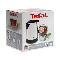 Чайник электрический Tefal KI150D30, металл, 1.7 л, 2400 Вт, серебристо-чёрный