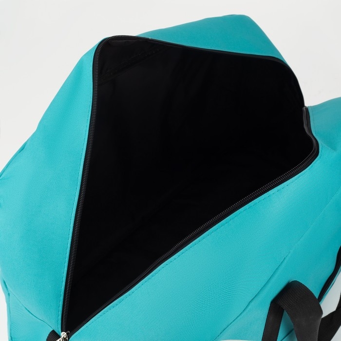 Сумка дорожная на молнии TEXTURA, большой размер, цвет бирюзовый Сумка дорожная на молнии TEXTURA, большой размер, цвет бирюзовый