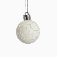 Ёлочные игрушки &laquo;Снег&raquo;, шары новогодние, набор 24 шт., d=4 см, белый