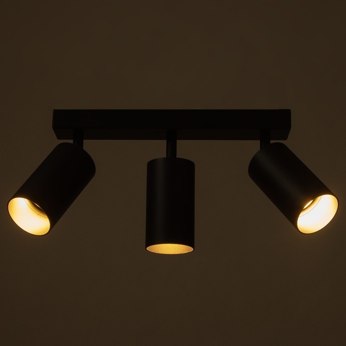 Спот Спот "Этнес" 3хGU10 черный 50х6,5х16,5 см
