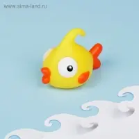 Игрушка для ванны «Рыбка», с пищалкой, цвет МИКС