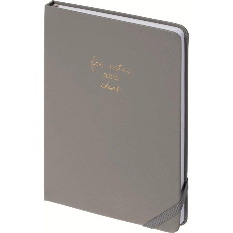 Ежедневник недатированный серый, А5,140x200мм, 136 л. ATTACHE