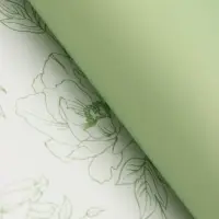 Пленка для цветов, "Букет цветов", зелёная, 57х57 см