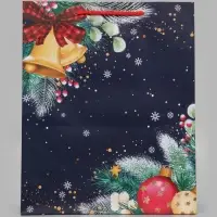 Пакет подарочный &laquo;Праздничные колокольчики&raquo;, 26&times;12&times;32 см