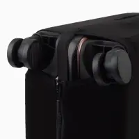 Чехол на чемодан на колёсах, 28" (L), однотонный, чёрный