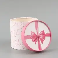 Набор шляпных коробок 2 в 1 &laquo;Бант&raquo;, 12&times;12 см, 15&times;15 см