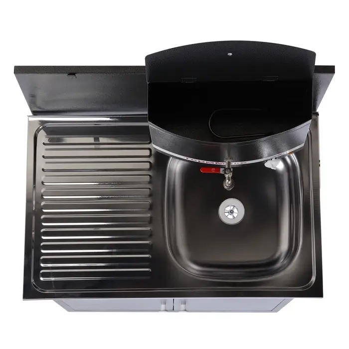 Умывальник &laquo;ТермМикс&raquo; Тандем, с ЭВН, нержавеющая мойка, 1250 Вт, 17 л, цвет серебро