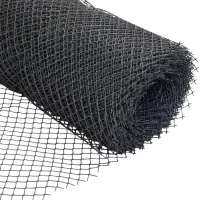 Сетка садовая, 1&times;20 м, ячейка ромб 15&times;15 мм, пластиковая, серая, Greengo, в рулоне