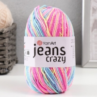 Пряжа "Jeans crazy" 55% хлопок, 45% акрил 160м/50гр (7205  принт)