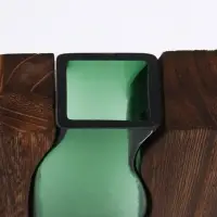 Ваза для цветов &laquo;Сэтернино&raquo;, 24&times;14.5 см, стекло, коричнево-зелёная