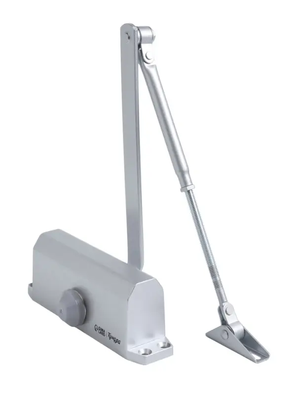 Доводчик дверей ТУНДРА G062 морозостойкий, до -50, до 65, цвет серебро