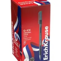 Ручка гелевая ErichKrause G-Ice Stick Original, узел 0.5 мм, чёрная