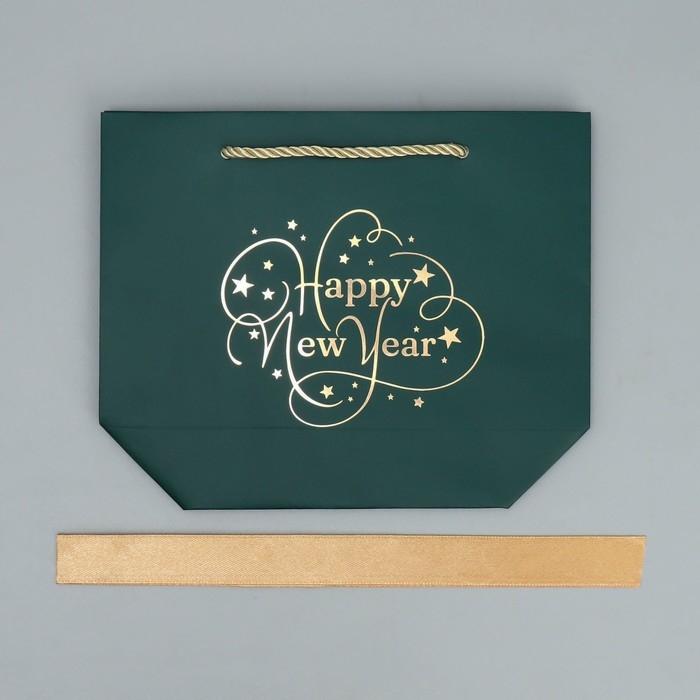 Пакет подарочный новогодний «Счастье в Новом Году», 14 х 17 х 7 см, Новый год Пакет подарочный новогодний «Счастье в Новом Году», 14 х 17 х 7 см, Новый год