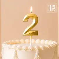 Свеча для торта, цифра &laquo;2&raquo;, 11.5&times;2.3 см