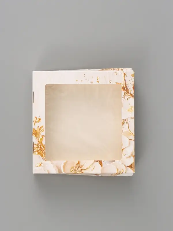 Коробка подарочная с окном &laquo;Счастье в тебе&raquo;, 20&times;20&times;4 см, самосборная