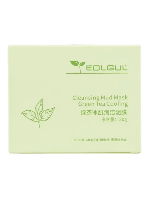Маска для лица грязевая, очищающая, с зеленым чаем, 120 г