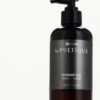 Гель для душа парфюмированный мужской, аромат дерево и дым, 300 мл, laPOETIQUE