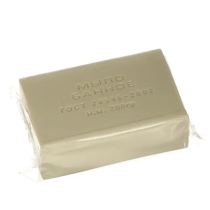 Мыло туалетное Мыло туалетное "Банное" Ординарное в прозрачной обертке, 200 г