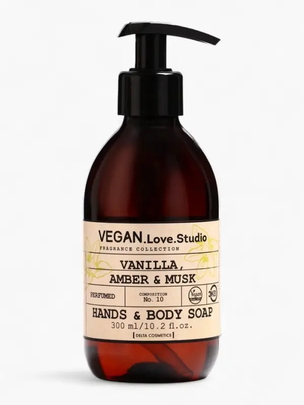 Набор женский VEGAN.Love.Studio  Набор женский VEGAN.Love.Studio "Vanilla, Amber, Musk": гель для душа 300 мл + мыло для рук 300 мл 1