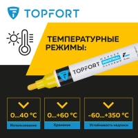 Маркер лаковый Topfort Industrial 6 мм желтый