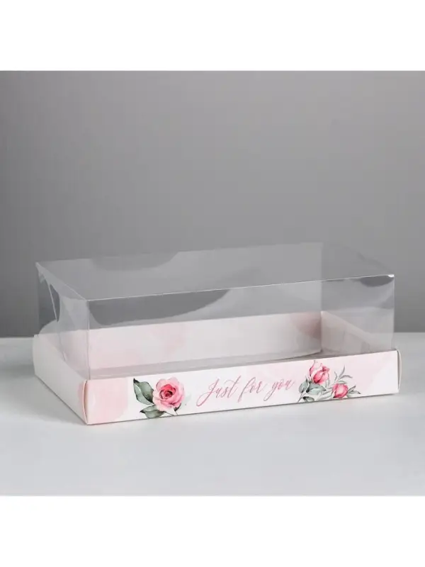Коробка кондитерская &laquo;Just for you&raquo;, 22&times;8&times;13.5 см