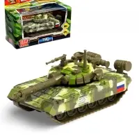 Машинка металлическая &laquo;Танк T-90&raquo; 12 см, подвижные детали, инерционная