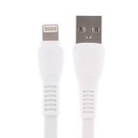 Кабель Hoco X40, USB - Lightning, 2.4 А, 1 м, плоский, белый