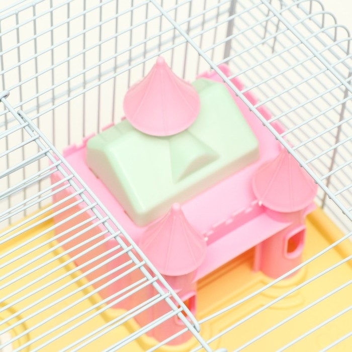 Клетка для грызунов Клетка для грызунов "Пижон", укомплектованная с замком, 37 х 27 х 30 см, коричневая