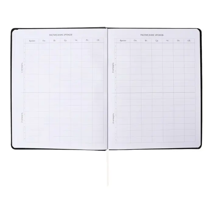 Дневник универсальный для 1-11 класса Only Black, интегральная обложка, искусственная кожа, шелкография, ляссе, 80 г/м2