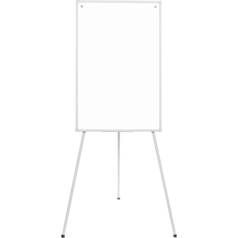 Флипчарт магнитно-маркерный на треноге, в ПВХ-профиле, без верхней крышки