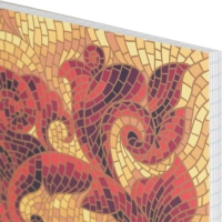 Бизнес-тетрадь Мозаика красная обложка УФ лак, спираль, А5, 80л, клетка