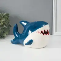 Копилка для денег &laquo;Акулёнок&raquo;, керамика, 12.6&times;19&times;11.5 см