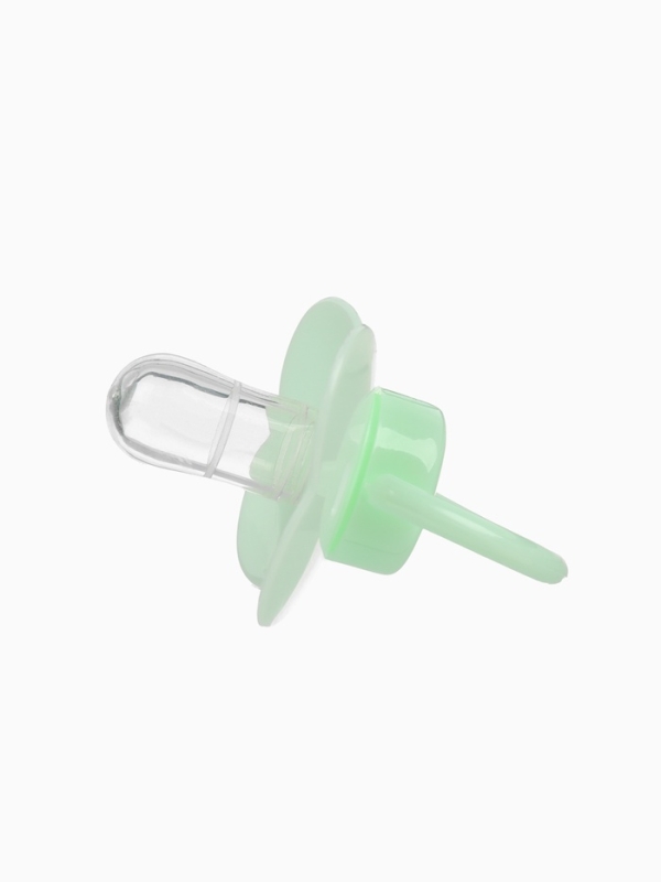 Пустышка классическая, с держателем, +0мес., цвет зеленый/желтый Пустышка классическая, с держателем, +0мес., цвет зеленый/желтый