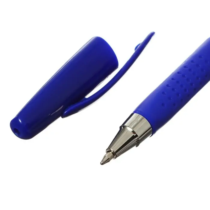 Ручка шариковая Beifa с резиновым держателем, стержень синий, 0.7 мм Ручка шариковая Beifa с резиновым держателем, стержень синий, 0.7 мм