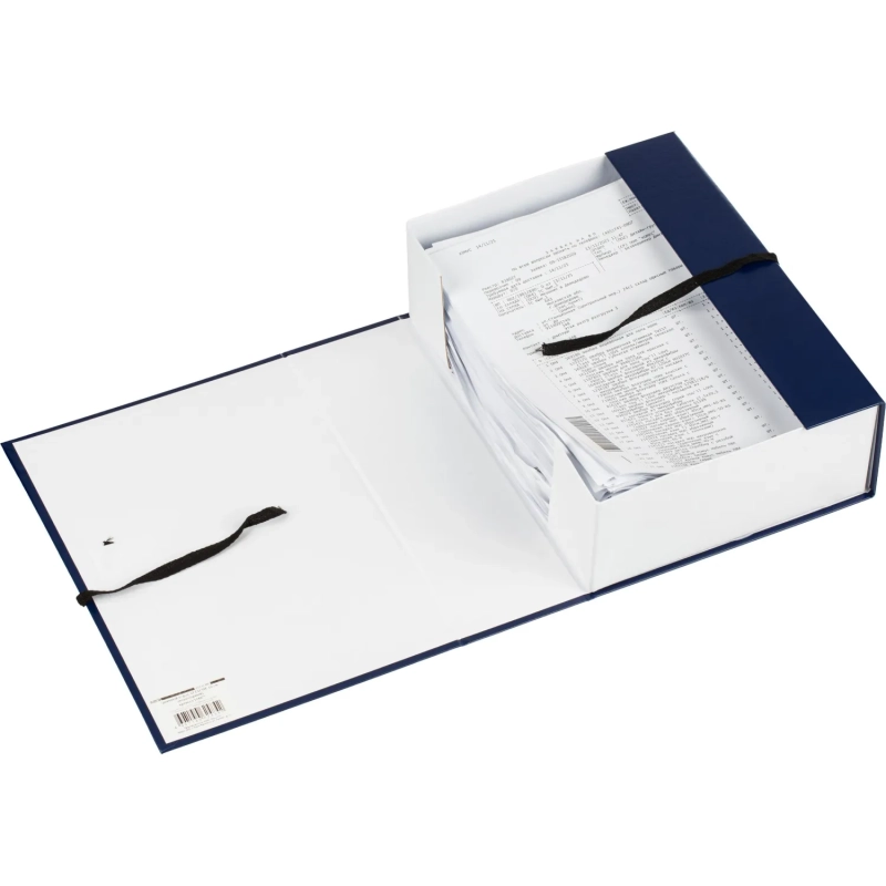 Папка архивная 100 мм,винил, син.